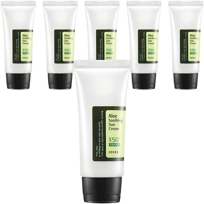 코스알엑스 알로에 수딩 선 크림 SPF50+ PA+++, 50ml, 6개