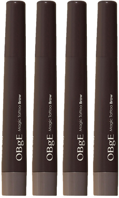 OBge 매직 타투 아이브로우 2ml, 내추럴 그레이, 4개