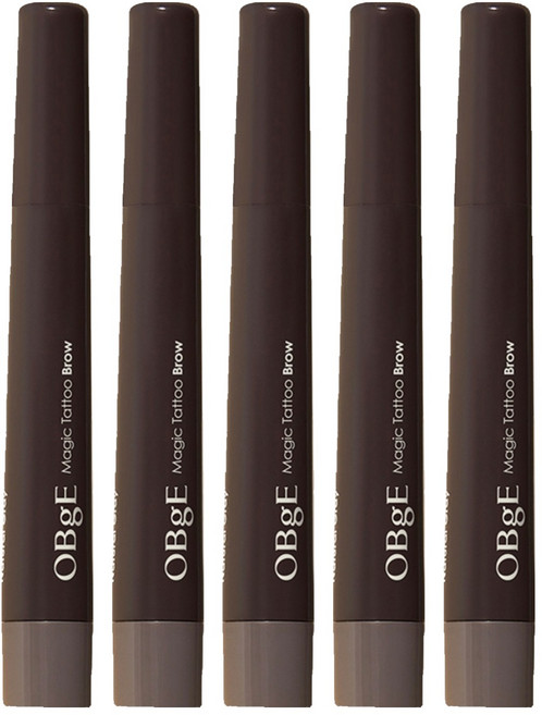 OBge 매직 타투 아이브로우 2ml, 내추럴 그레이, 5개