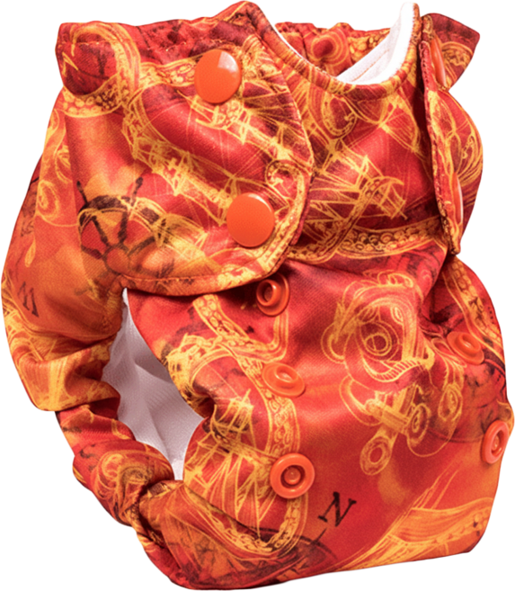 smart bottoms Diaper 2.0 新生兒 2.7~7.3kg, Kraken, 1件