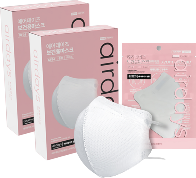 에어데이즈 보건용 마스크 새부리형 C타입 중형 KF94, 10개입, 10개, 화이트
