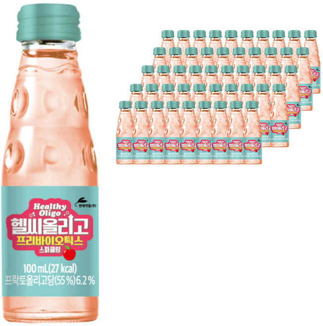헬씨올리고 프리바이오틱스 스파클링 탄산음료, 100ml, 50개