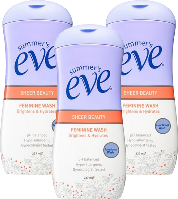 summer's eve 浴潔露 潤白美肌, 237ml, 3瓶