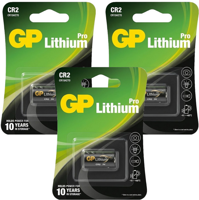 GP Batteries 超霸 鋰電池 CR2, 3個, 1入