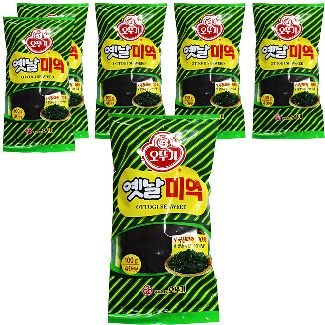 오뚜기 옛날 미역, 100g, 6개