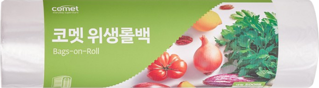 comet 捲筒型食物保鮮袋, L(30 x 40cm), 500張, 1個