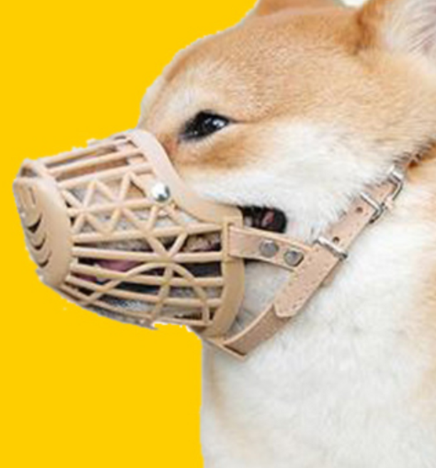 오픈 세이프 반려동물 입마개 XL, 베이지, 1개