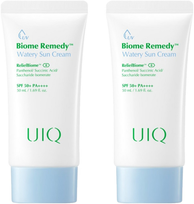 유이크 바이옴 레미디 수분 선크림 SPF50+ PA++++, 50ml, 2개