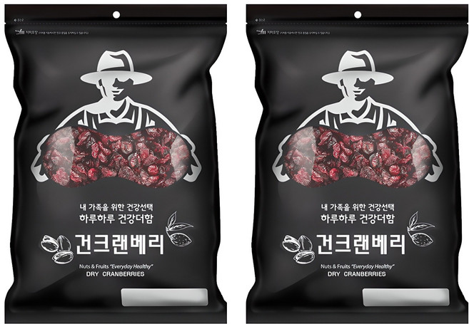 넛츠팜 건 크랜베리, 800g, 2개
