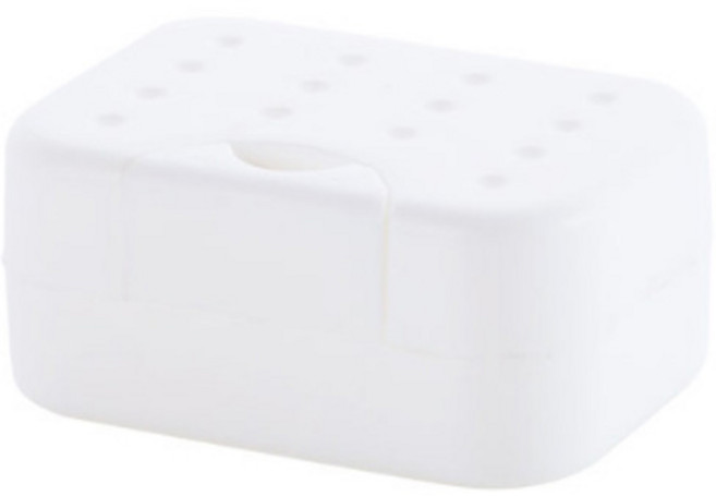 더자카 올록볼록 비누곽, 화이트, 1개