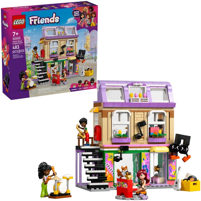 LEGO 樂高 好朋友系列 樂器行和公寓 Music Store & Apartment 42653, 1盒