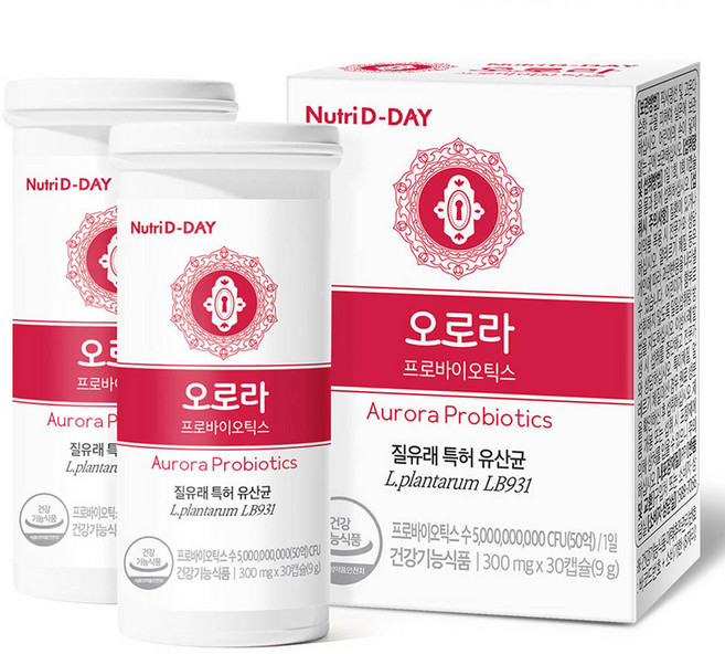 Nutri D-DAY 極光女性私密處乳酸菌膠囊, 9g, 30顆, 2個