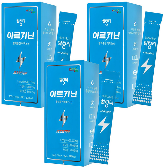힐링티 아르기닌, 100g, 3개