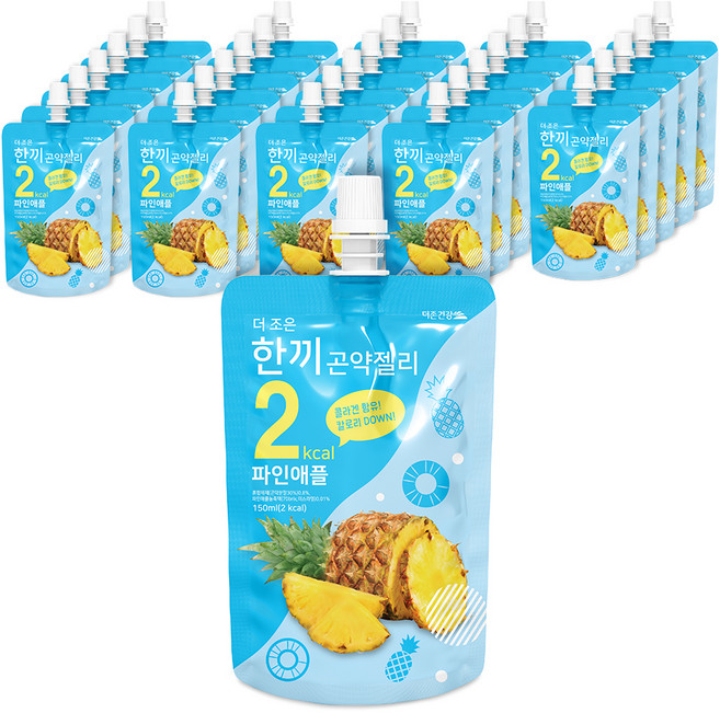 더존건강 더 조은 한끼곤약젤리 파인애플, 150ml, 30개