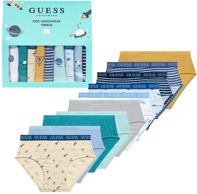 게스언더웨어 남아용 삼각 팬티 10매 세트