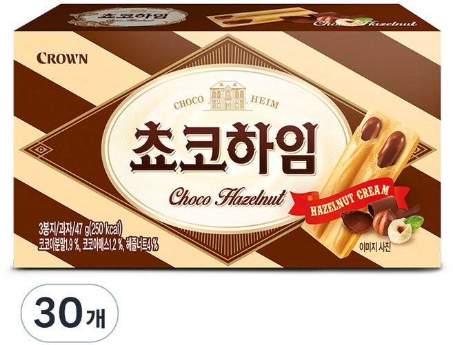 크라운 쵸코하임, 47g, 30개