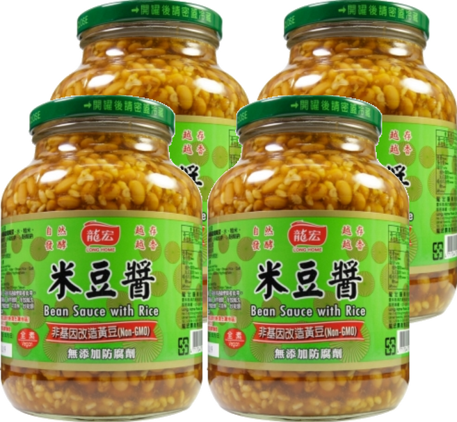 龍宏 米豆醬, 900g, 4罐