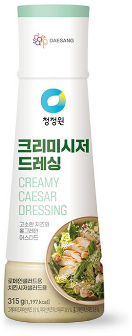 청정원 크리미시저 드레싱, 315g, 1개