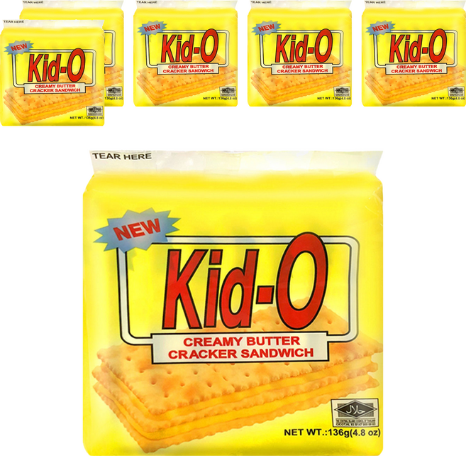 Kid-O 奶油三明治餅乾, 136g, 6袋