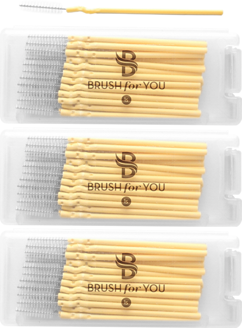 브러쉬포유 휴대형 치간칫솔 S, 1mm, 50개입, 3개