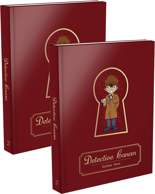 명탐정 코난 양장 노트, 금장, 2개