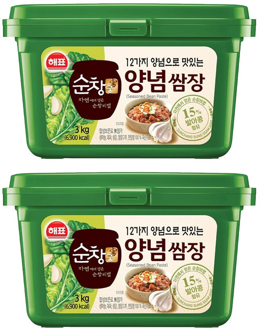 순창궁 12가지 양념으로 맛있는 양념쌈장, 3kg, 2개