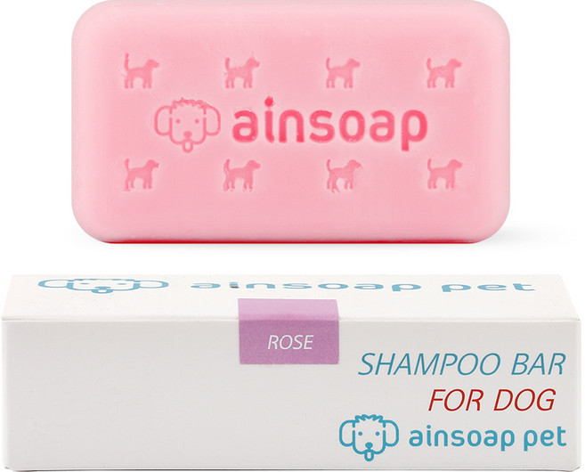 아인솝 강아지 비누 장미향 + 비누거품망, 90g, 1개입, 1개