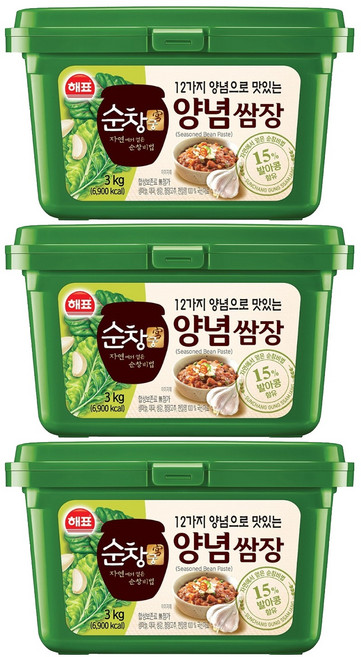 순창궁 12가지 양념으로 맛있는 양념쌈장, 3kg, 3개