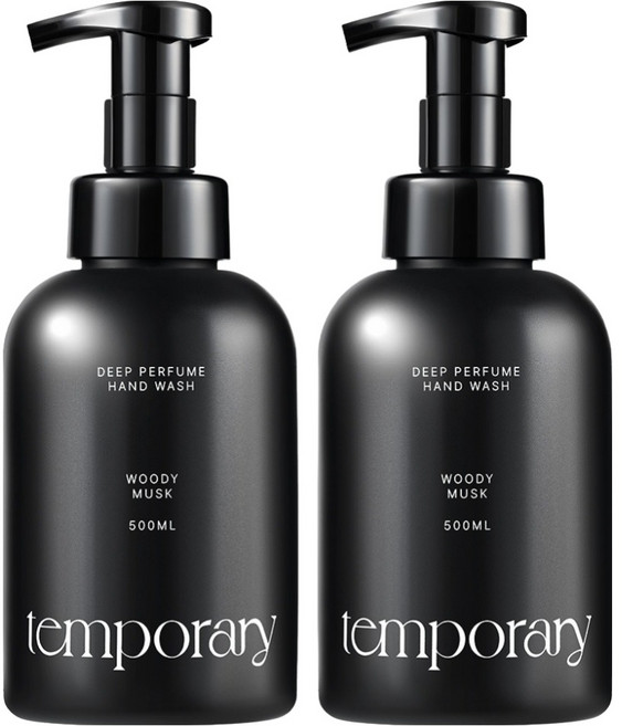 템포러리 딥퍼퓸 핸드워시 우디머스크, 2개, 500ml