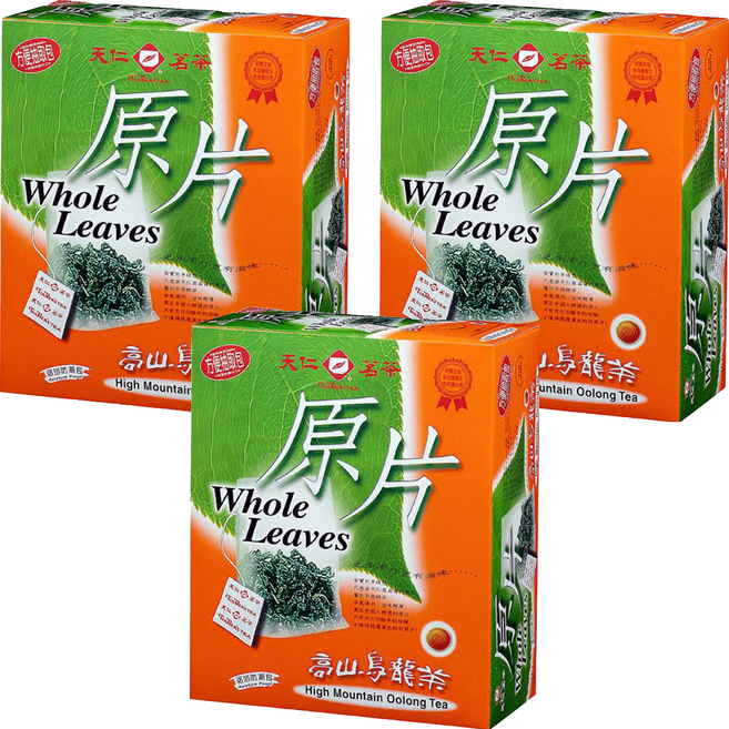 天仁茗茶 原片 高山烏龍茶, 3g, 40包, 3盒