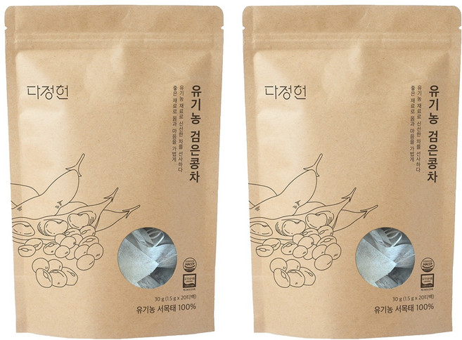 다정헌 검은콩차, 1.5g, 20개입, 2개