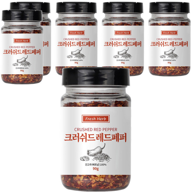 신선약초 크러쉬드 레드페퍼, 90g, 6개