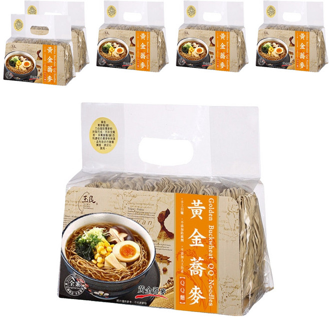 玉民 台灣黃金蕎麥 QQ麵, 550g, 6包
