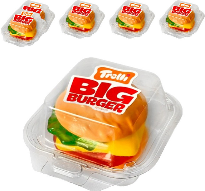 트롤리 XXL 버거 젤리, 50g, 6개