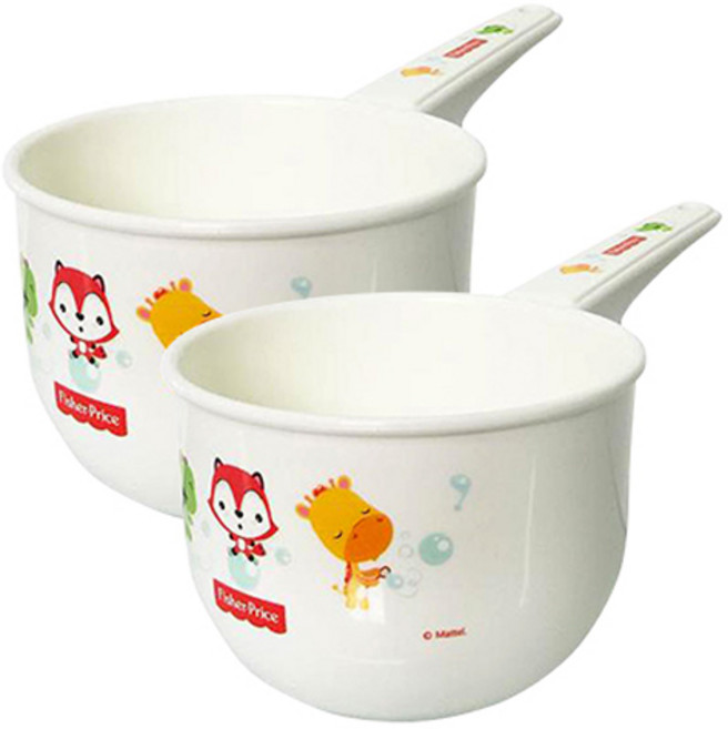 피셔프라이스 목욕 바가지, 화이트, 2개