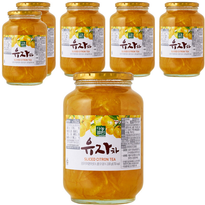 다농원 유자차, 2kg, 1개입, 6개