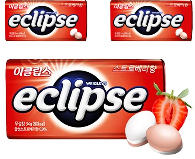 이클립스 스트로베리, 34g, 3개 - 쿠팡