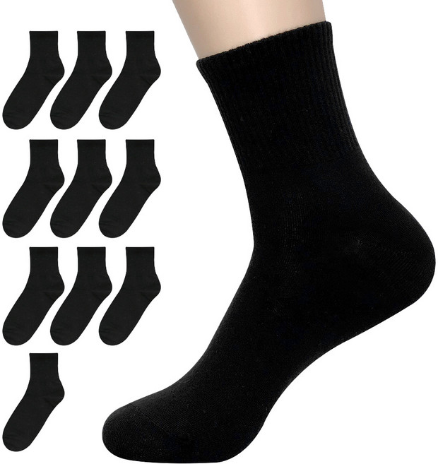 이지레그 남성용 밴드 커버 중목 양말 10켤레