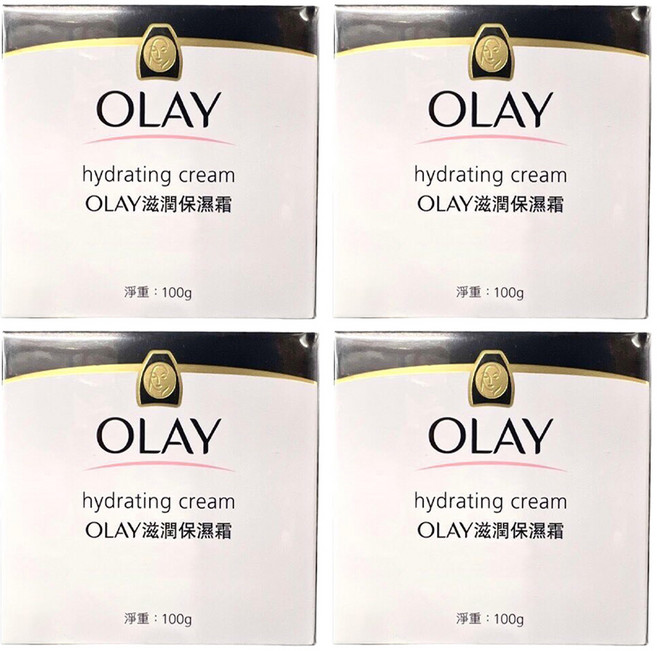 OLAY 歐蕾 台灣公司貨 滋潤保溼霜, 100g, 4罐