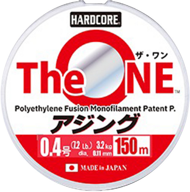 DUEL HARDCORE THE ONE AJING 根釣 PE線 H4357 0.4號, 1捲