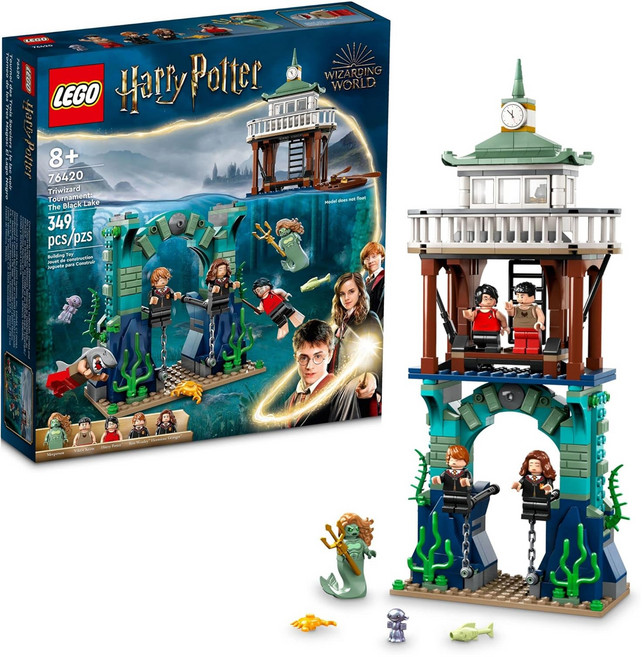 LEGO 樂高 哈利波特 三巫鬥法大賽:黑湖 76420 適合8歲以上兒童, 1盒