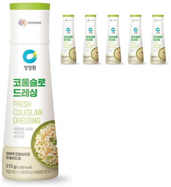 청정원 코울슬로 드레싱, 315g, 6개