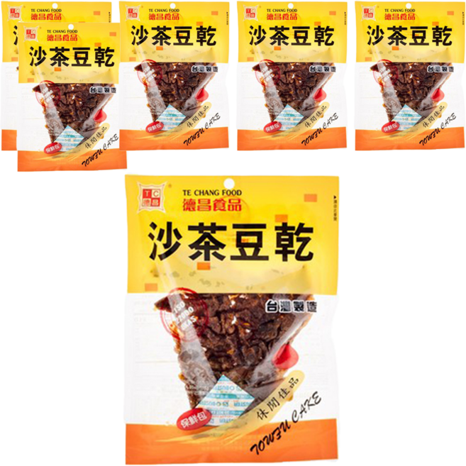 德昌 沙茶珍味豆乾, 115g, 6包