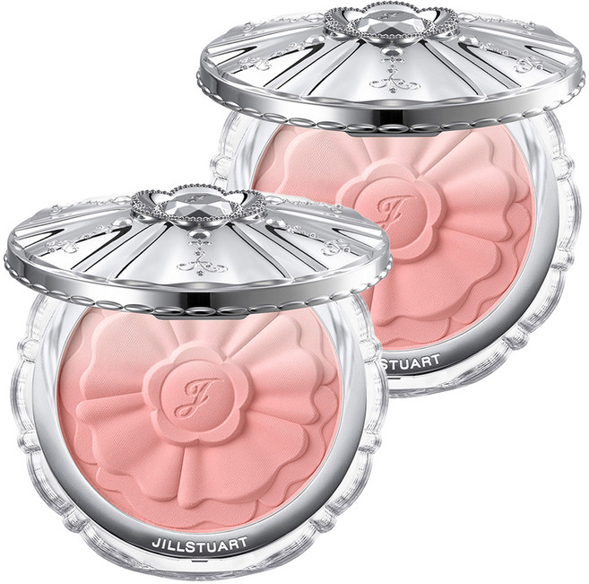 JILLSTUART 粉彩花瓣霧面腮紅盤, 05 muted dahlia, 2個