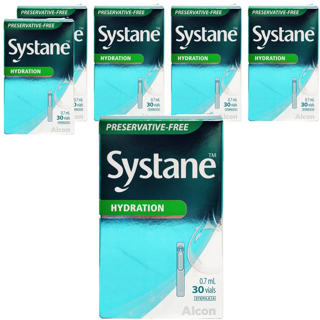美國 Alcon 法國廠視舒坦玻尿酸潤濕液 30支, 21ml, 6盒