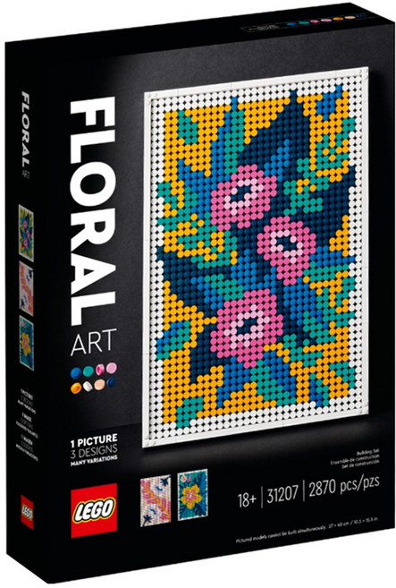 LEGO 31207 ART藝術系列, 花卉藝術 Floral Art, 1盒