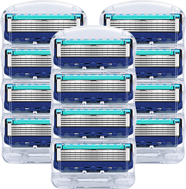 큐지오 퓨전 엘리자베스 질레트 호환용 면도날, 4개입, 3개