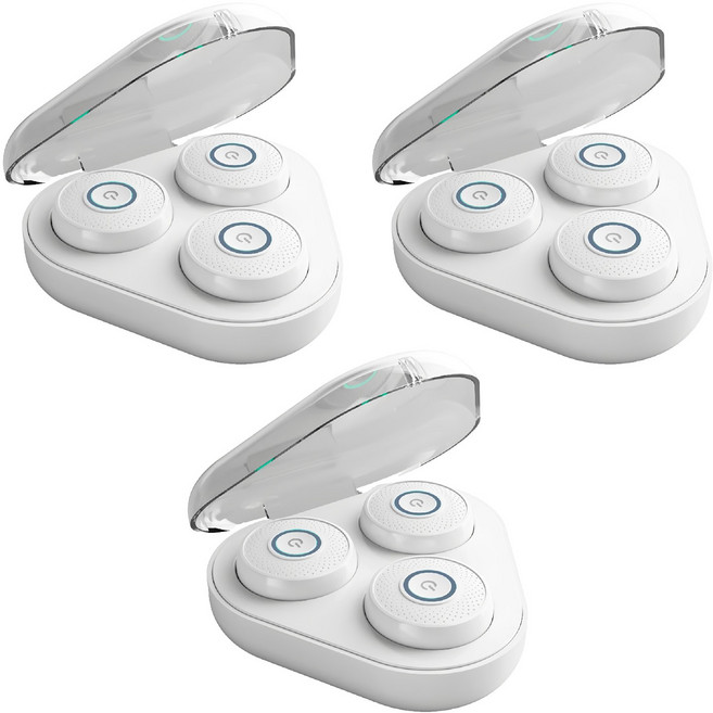 Smart Bearing 智慧魔力 石墨烯紅外線艾灸儀 充電款 附30個艾灸貼片 白色, 3個