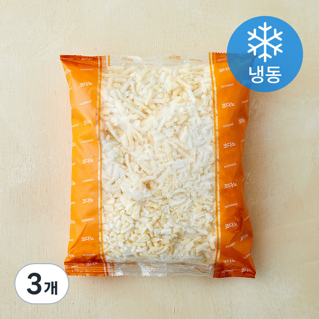 코다노 DMC-F 슈레드 토핑용 (냉동), 1kg, 3개