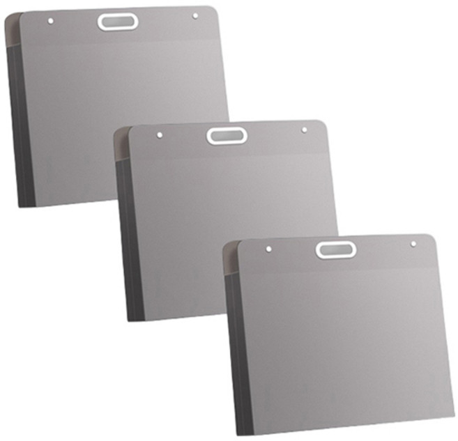 ABM 그림 도화지 수납 파일 A3 반투명 블랙, 3개